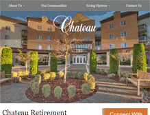 Tablet Screenshot of chateauretirement.com